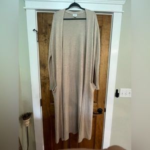 Extra long women’s cardigan